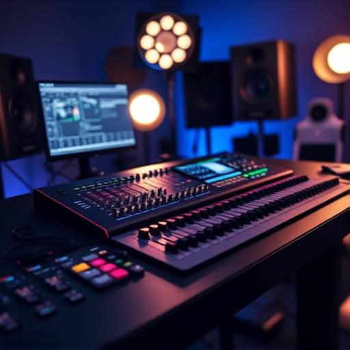 Universal Audio Apollo x8p audio interface on a desk